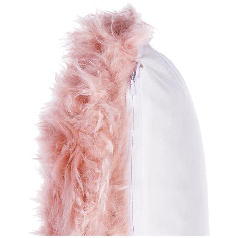 Set Di 2 Cuscini Lubha Bouclé 42 X 42 Cm Tinta Unita Rosa - Foto 7