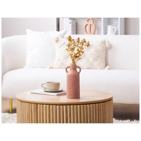 Vaso Da Fiori Drama Realizzato A Mano Ceramica Rosa Pastello - Foto 1