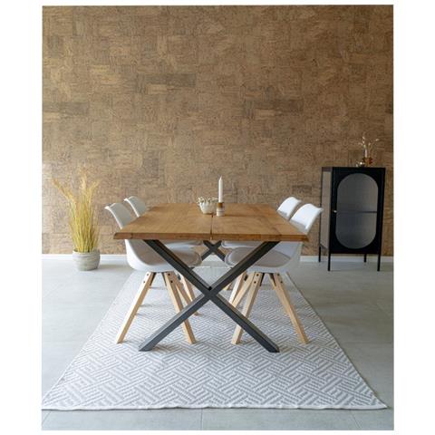 Set 2 Sedie Bergen - Bianco - Plastica - 55x48x86 Cm - Foto 2