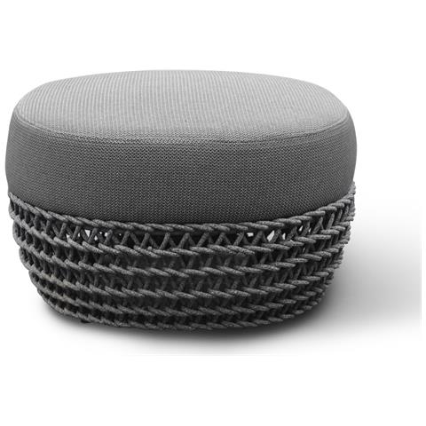 Atreides - Pouf Da Esterno In Alluminio E Corda - Foto 1