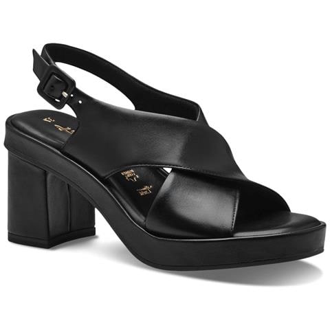 Black Casual Open Sandals Sandali Pelle Scarpe Donna Nero Eu 37, 1-28049-42 001 - Foto 1