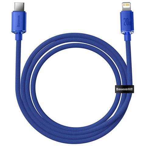 Cavo Da Lightning A Usb-c 20w Crystal Shine Per Ricarica E Sincronizzazione 1,2m, Blu - Foto 1