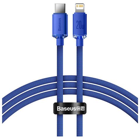 Cavo Da Lightning A Usb-c 20w Crystal Shine Per Ricarica E Sincronizzazione 1,2m, Blu - Foto 2