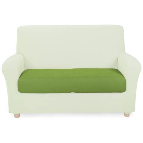 Copricuscino Melange In Cotone Colore Verde Misura 3 Posti - Foto 1