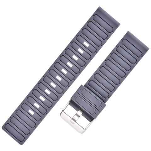 Cinturino In Silicone Con Motivo A Onde Da 22 Mm Per Galaxy Watch7/fe / 4/5/6 Grey - Foto 1