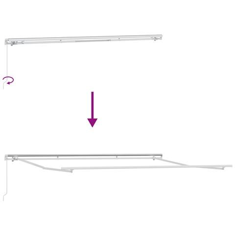 Tenda Manuale Retrattile Nera 400x350 cm - Foto 9