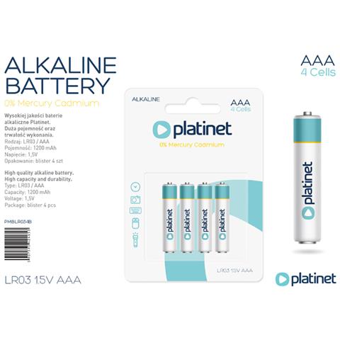 Confezione Da 4 Batterie Alcaline Aaa 1200 Mah Lr03 1,5 V, - Foto 3