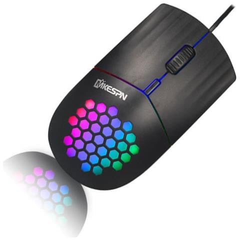 Mouse Ottico Cablato Rgb A 7 Colori Con Interfaccia Type-c Da 1,5 M Black - Foto 2
