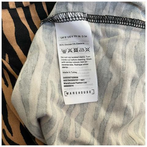 Abito Al Ginocchio Elegante Comodo Arancione Taglia 36 - Foto 2