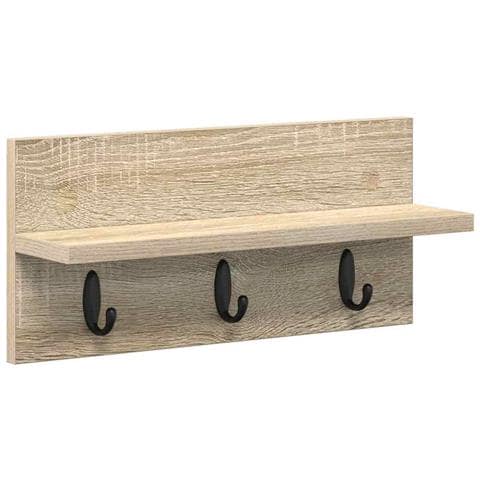 Appendiabiti a muro rovere sonoma 40 x 10.5 x 18 cm - Foto 1
