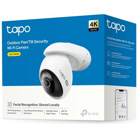 Tapo TC46 telecamera di sorveglianza Sferico Telecamera di sicurezza IP Interno e esterno 3840 x 2160 Pixel Soffitto /Parete /Palo - Foto 2