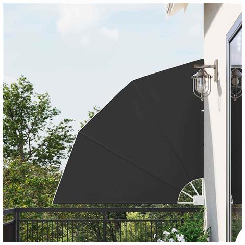 Schermo di Privacy per Balcone Antracite 140 x 140 cm Tessuto - Foto 2