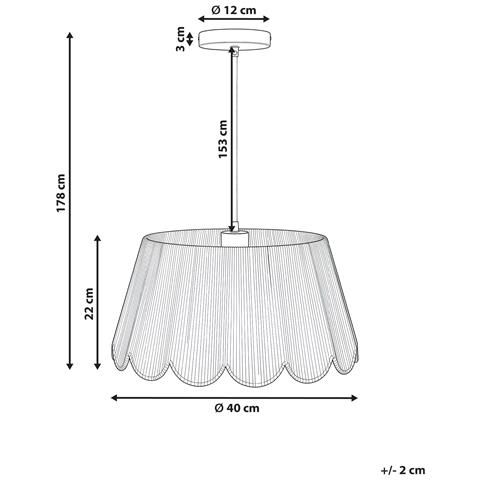 Lampadario Sebakwe Corda Di Carta Beige Chiaro - Foto 7