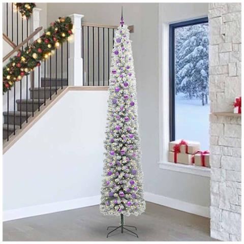 Albero di Natale artificiale con 300 LED Verde 270 cm - Foto 2