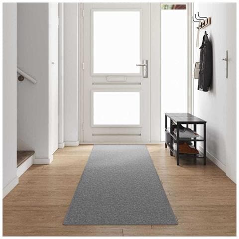 Runner in Moquette Grigio chiaro 80 x 500 cm 100% Polipropilene - Foto 2