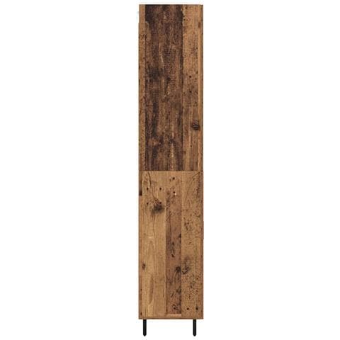 Credenza 2 pcs Legno vecchio Legno Stratificato e Vetro - Foto 9