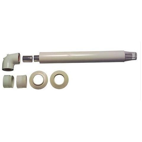 Kit Coassiale Per   Turbomag Con Terminale Antivento 0020201156 - Bianco A Magazzino - Foto 1