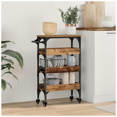 Carrello da Cucina Legno vecchio 53 x 20 x 76 cm - Foto 2