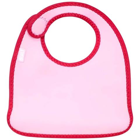 Set Di 2 Bavaglini In Neoprene Con Motivo A Pois E Chiusura In Scratch, Rosso - Foto 2