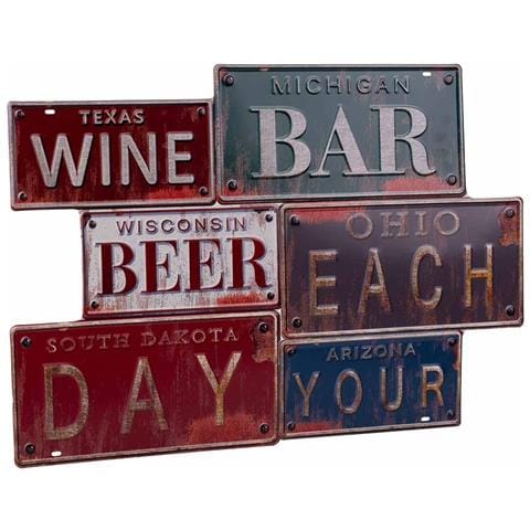 Targa In Metallo Colorato 50x70x1h - Foto 1