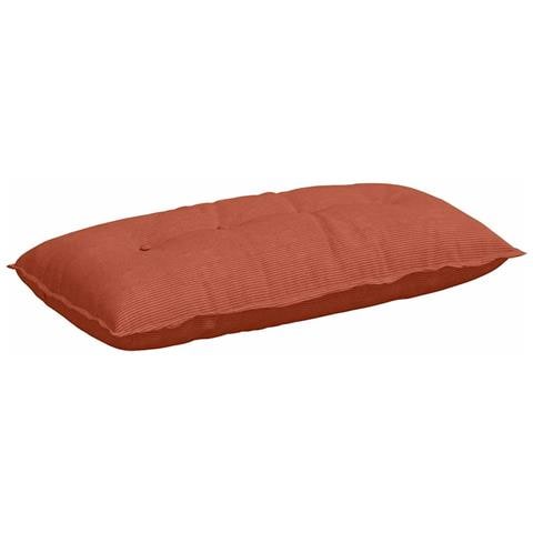 Cuscino per Schiena Rosso Arancio 100 x 50 cm Tessuto in Cords - Foto 1