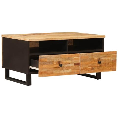 Tavolino da salotto con cassetto Marrone 80 x 54 x 40 cm - Foto 2