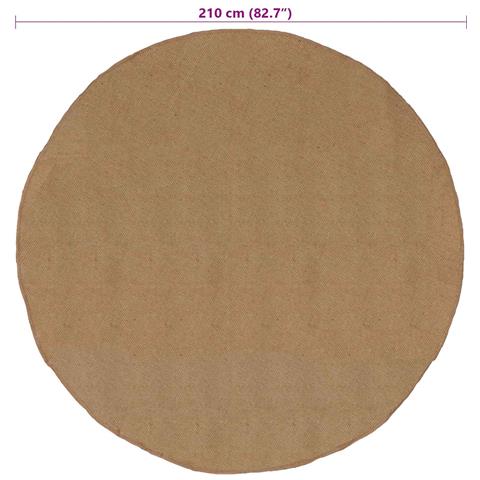 Tappeti per area Naturale Ø 210 cm Juta - Foto 7