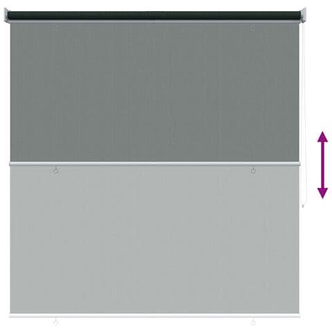 Tenda a Rullo Esterno Blocco UV 90% Verde Scuro 140 x 140 cm - Foto 9