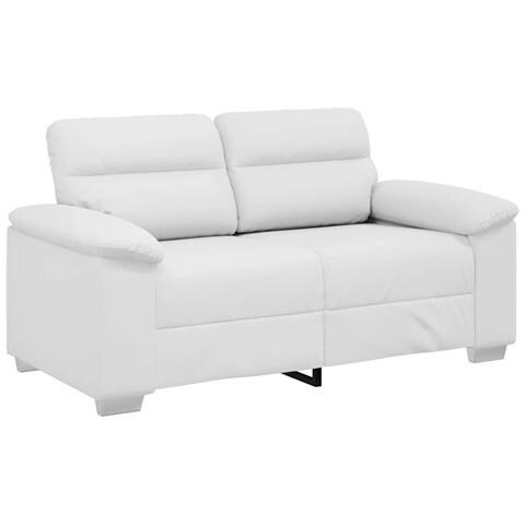 Divano a 2 posti Bianco in Similpelle 160x81x84 cm - Foto 1