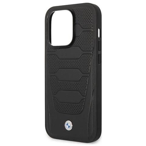 Custodia Bmw Bmhmp14l22rpsk Per Iphone 14 Pro 6.1 Nera /nera Con Motivo In Pelle Magsafe - Foto 1
