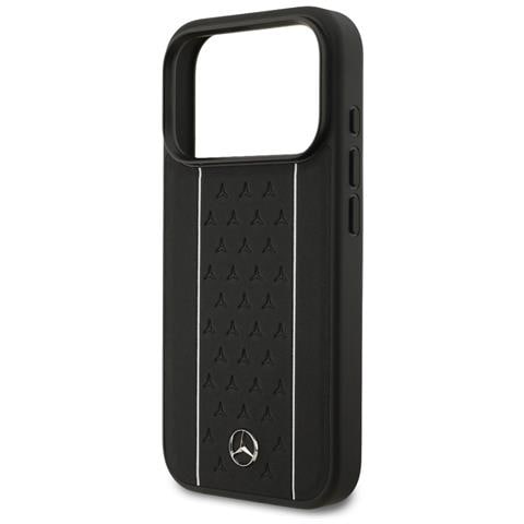 Custodia Per Iphone 17 Pro In Pelle Nera Mercedes - Foto 1