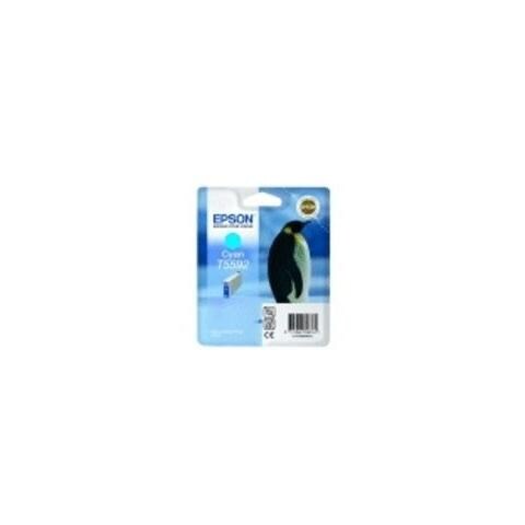 C13T55924020 Cartuccia Ink Originale Ciano per Stylus Foto RX700 Capacità 520 Pagine - Foto 1