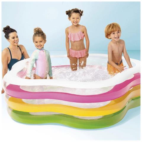 56495NP - Piscina Stella Gonfiabile Multicolore 185x180x53 cm - Foto 4