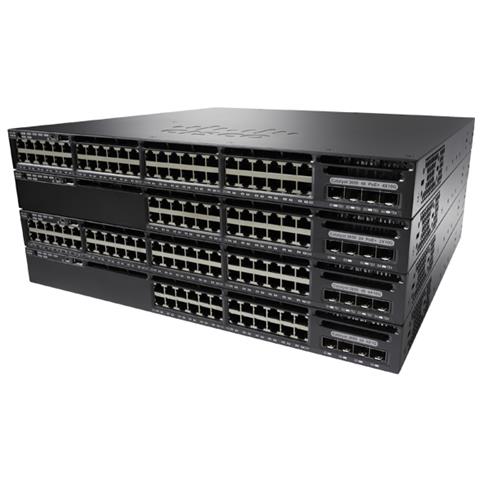 Cisco Catalyst 3650 Gestito L3 Gigabit Ethernet (10/100/1000) Supporto Power over Ethernet (PoE) 1U Nero - Foto 1