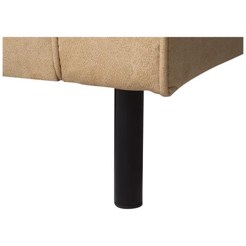 Poltrona In Tessuto Beige Imitazione Pelle Savalen - Foto 19