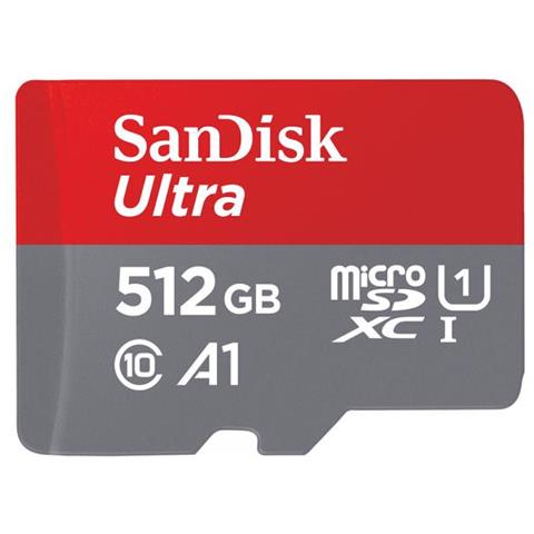 Ultra Scheda di Memoria MicroSDXC da 512 GB e Adattatore, con A1 App Performance, Velocità fino a 100 MB / sec, Classe 10, U1 - Foto 1
