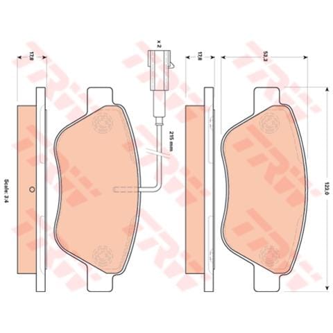 Kit Pastiglie Freno Gdb1842 - Foto 3