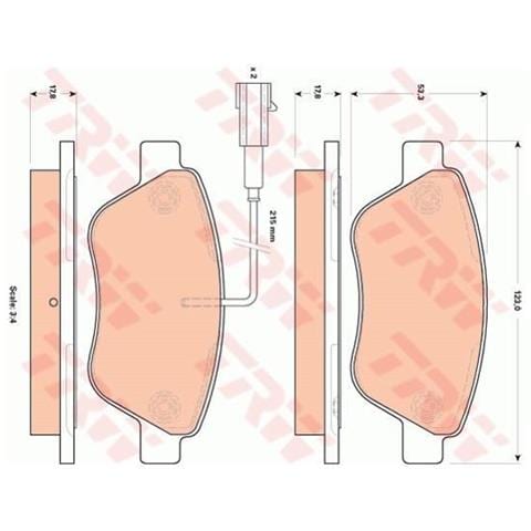 Kit Pastiglie Freno Gdb1842 - Foto 1