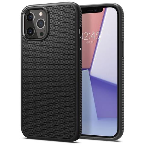 Custodia Compatibile Per Apple Iphone 12 6.1'' Matte Black Liquid Air - Foto 1