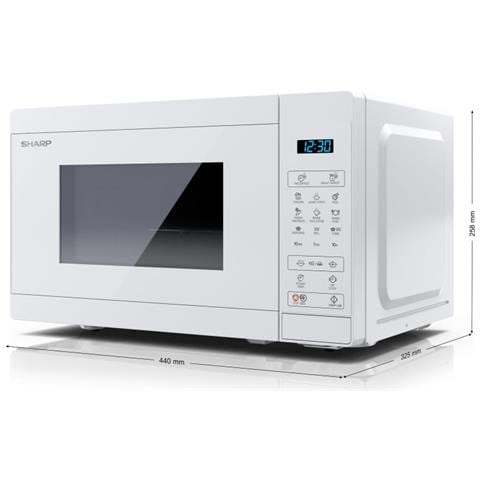 Forno a Microonde Combinato YC-MG02E-C con Funzione Grill Potenza Massima 800 W Capacità 20 Litri Colore Bianco - Foto 2
