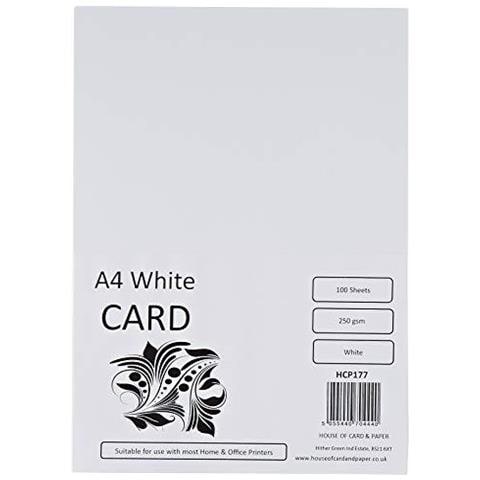 Casa Di Carta E Carta A4 Carta 250 Gsm - Bianco (confezione Da 100 Fogli)  - Foto 1