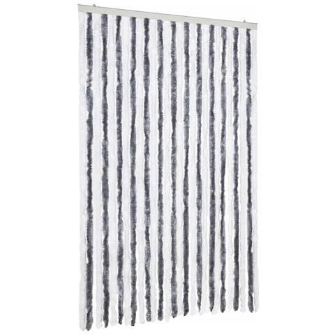 Zanzariera Grigio e Bianco 118x220 cm Ciniglia - Foto 1