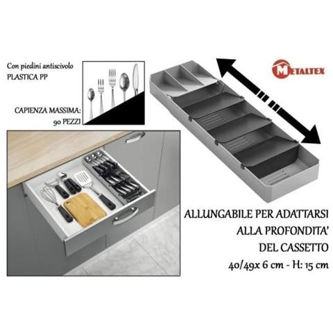 Uni Fit Portaposate Regolab. 40/49x6x15 - Foto 1