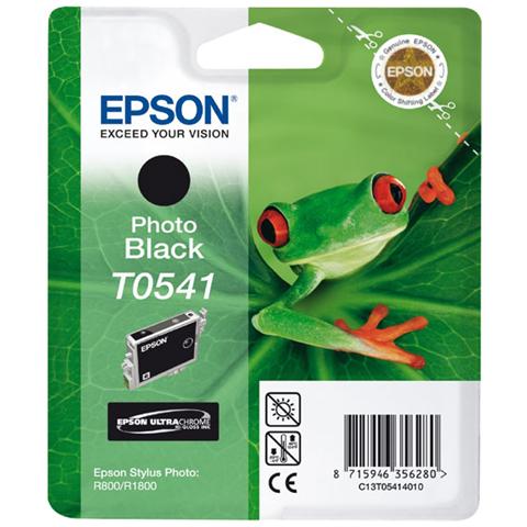 C13T054140 Cartuccia Ink Originale Nera per Stylus Photo R800 Capacità 550 Pagine - Foto 1