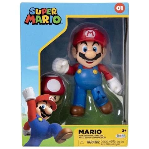 Statuetta - - Super Mario Bros: Mario + Toad - 10 Cm - Foto 1