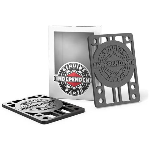 Genuine 1/8-inch Risers Black Pack Of 2 - Foto 1