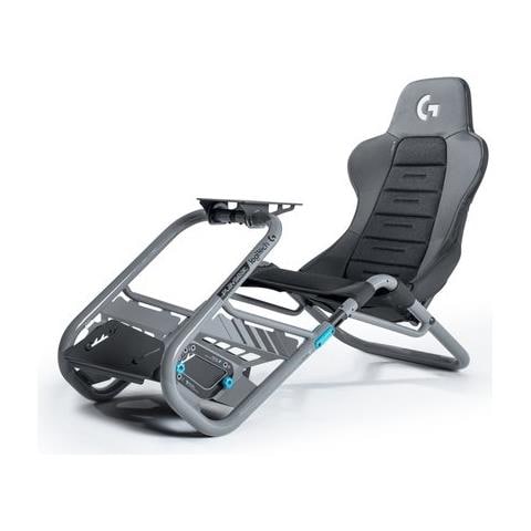 Trophy-Logitech G Edition : Sedia da gioco regolabile con struttura frameless. Compatibile con tutti i volanti (compresi volanti Direct Drive) e pedaliere sul mercato. - Foto 1