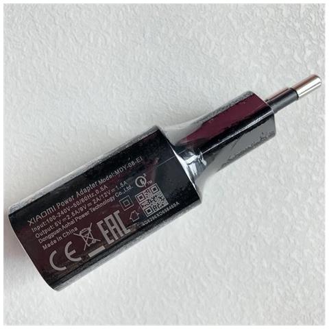 Caricabatterie Originale Da Parete Per Casa Usb Mdy-08-ei 18w Black Bulk - Foto 4