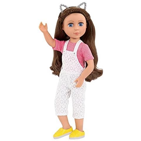 Ragazze Glitterate - Luccicano E Glam - Tuta In Pizzo E Completo Deluxe Con Orecchie Di Gatto - Vestiti Per Bambole Da 14 Pollici - Giocattoli, Vestiti E Accessori Per Ragazze Dai 3 Anni In Su, Include Top (1) - Foto 2