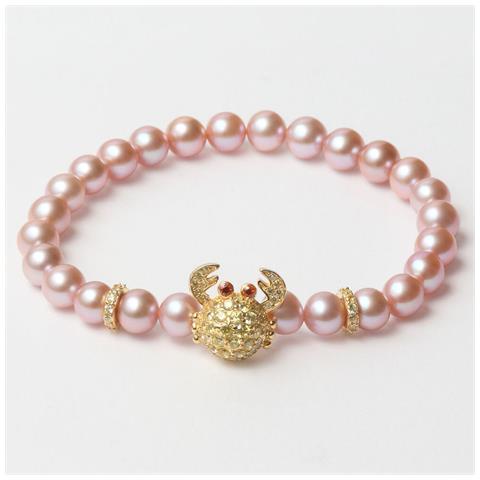 Bracciale Donna Lancaster Jla-br-crab-6-pu Rosa Dorato Argento Puro 16 Mm - Foto 1